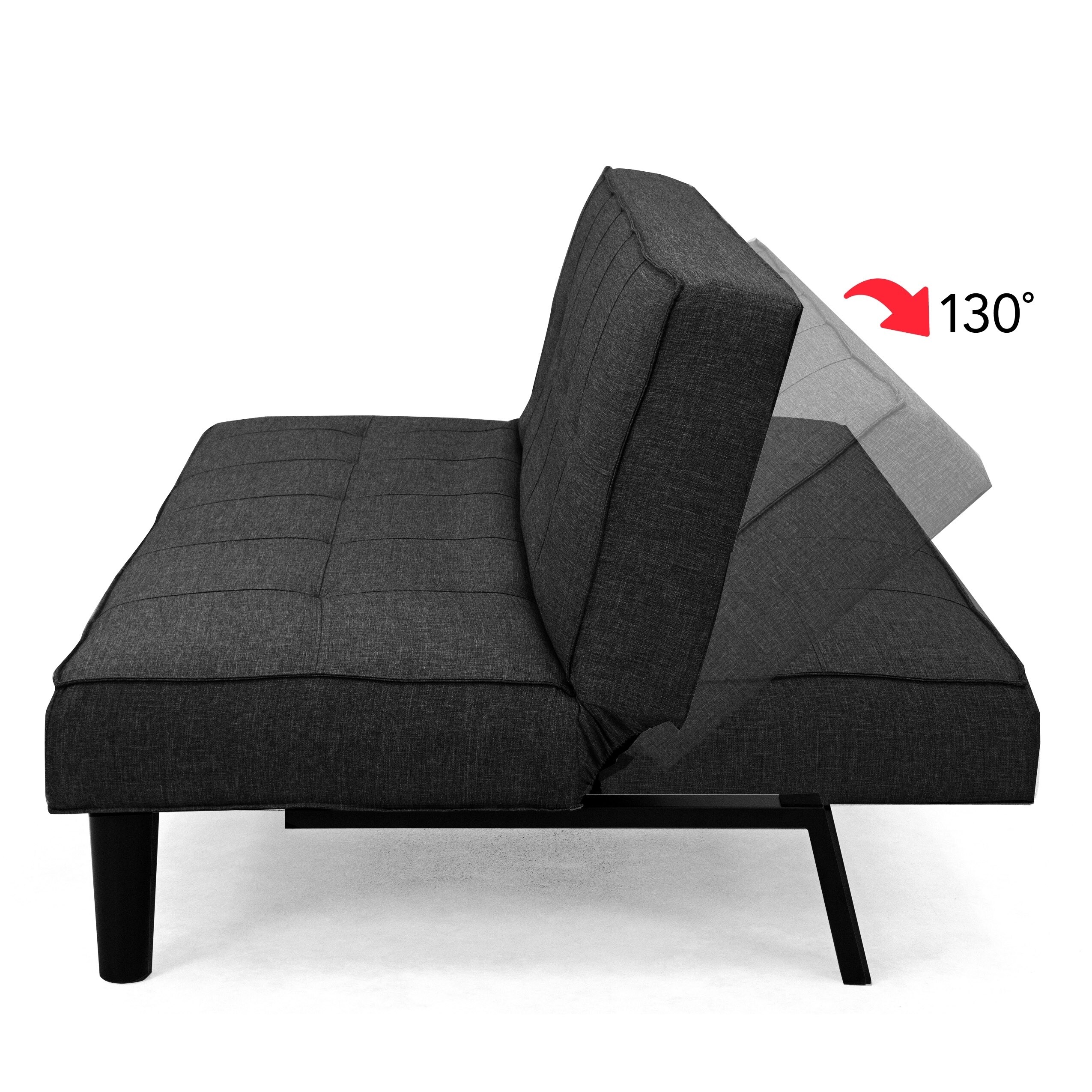 CorLiving Yorkton Convertible Futon Sofa Bed With Mattress for sale