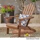 Hollywood Outdoor Foldable Acacia Adirondack Chair by Christopher Knight Home - Thumbnail 5