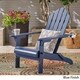 Hollywood Outdoor Foldable Acacia Adirondack Chair by Christopher Knight Home - Thumbnail 1