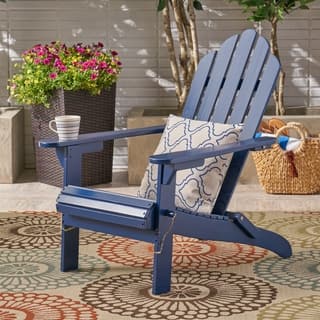 Hollywood Outdoor Foldable Acacia Adirondack Chair by Christopher Knight Home