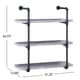 preview thumbnail 10 of 8, Staci Industrial 3-tier Floating Shelf by Christopher Knight Home - 31.25" W x 12.00" D x 34.75" H