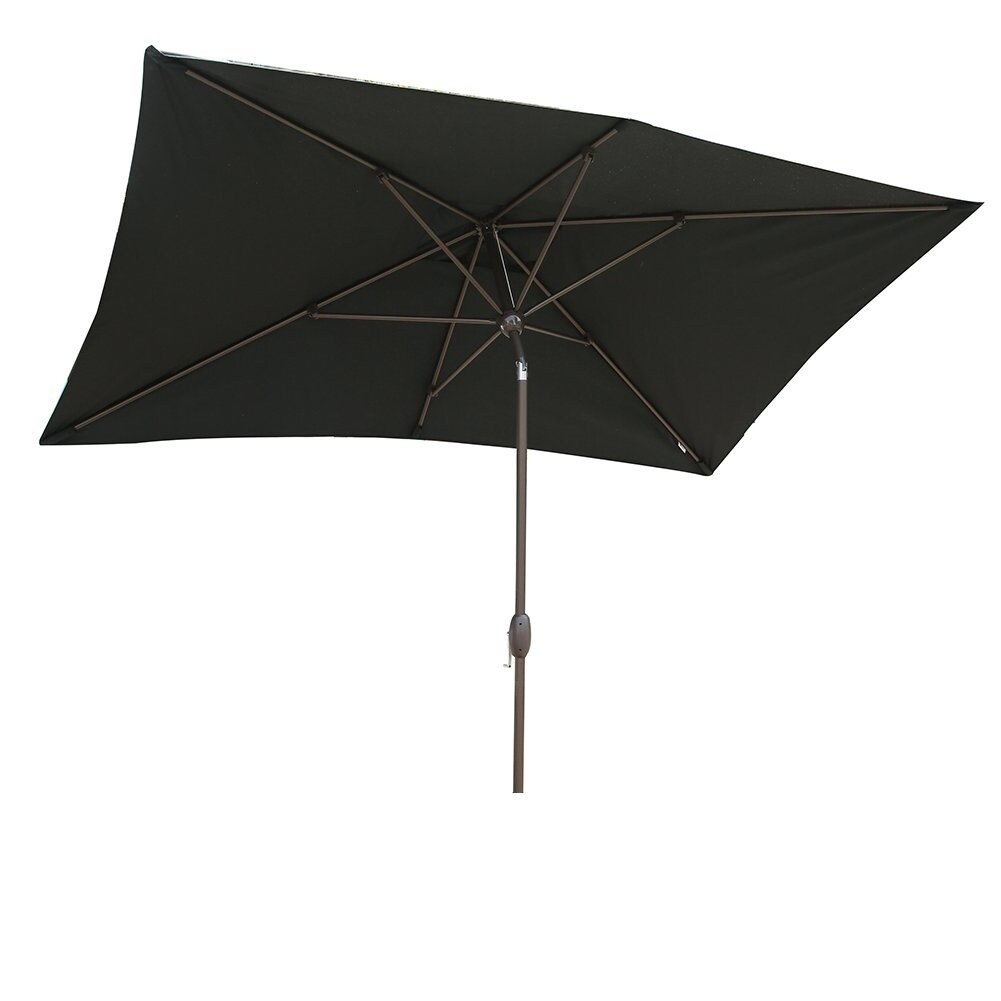 Shop Black Friday Deals On Sorara Patio Umbrella Rectangular Outdoor Market Table Umbrella Black Overstock 22051693