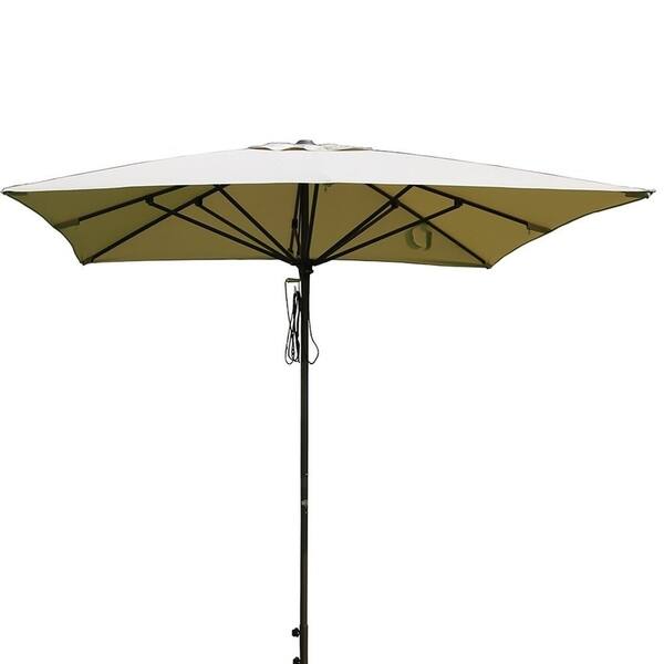 Sorara 8 By 8 Ft Patio Umbrella Aluminum Outdoor Table Umbrella Beige Bed Bath And Beyond 