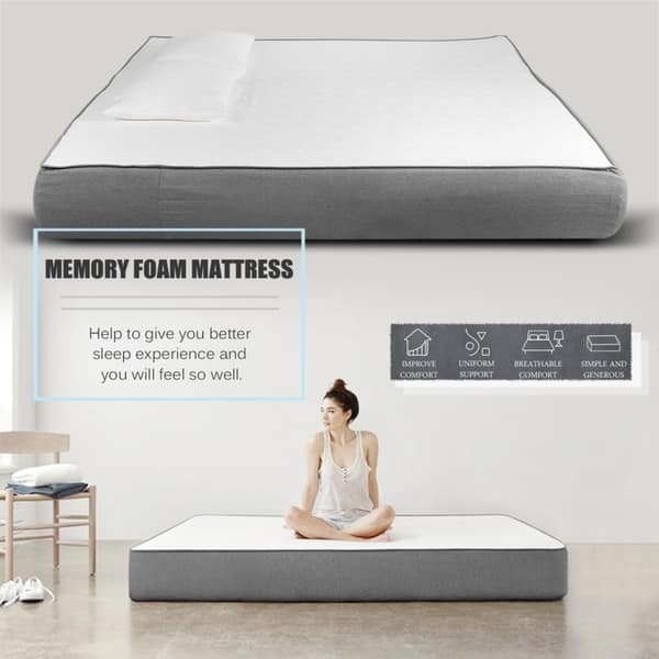 Memory Foam Mattress King Size Ergonomic Sleeping Mattress Bed Bath