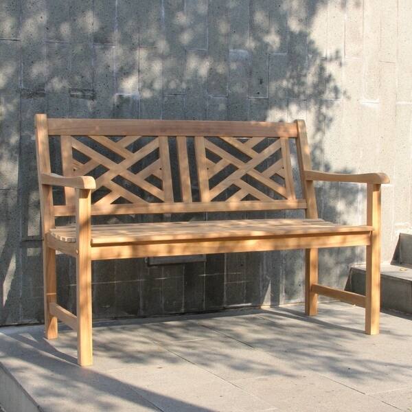 Shop Cambridge Casual Isla 4ft Teak Patio Bench Free Shipping