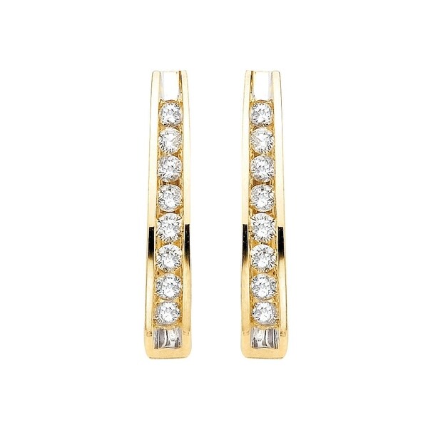 G-H,I2-I3 and Sapphire 10k Gold Starburst Inspired Earring Jacket with Diamonds 0.16 ct. tw.