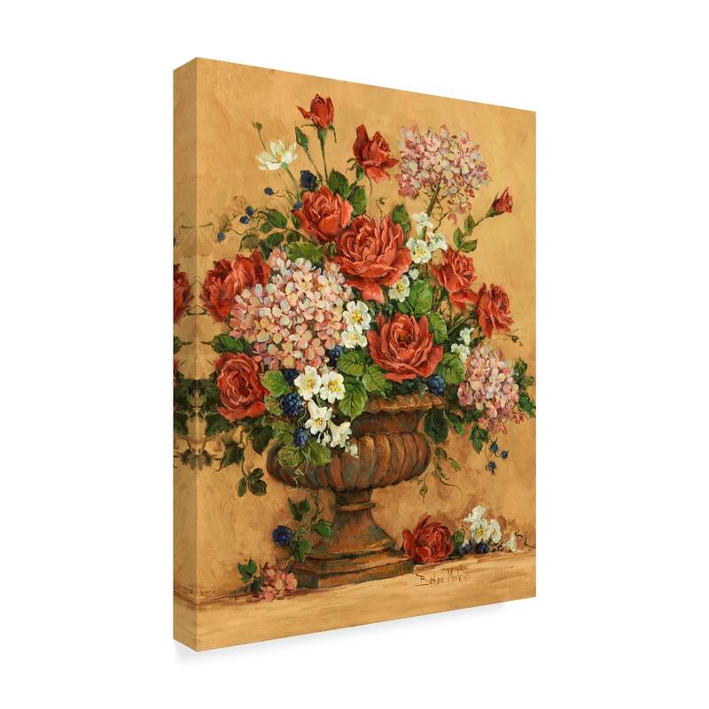 Barbara Mock ' Summer Rose Spectacular' Canvas Art - Bed Bath & Beyond ...