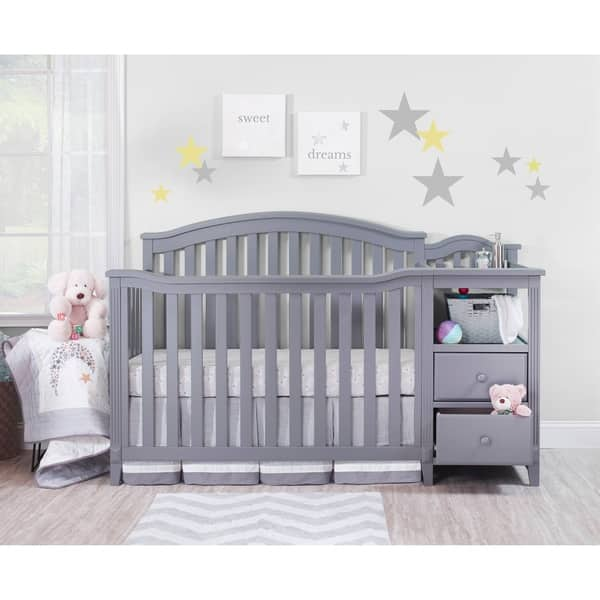 Shop Sorelle Berkley 4 In 1 Crib Changer Gray Overstock