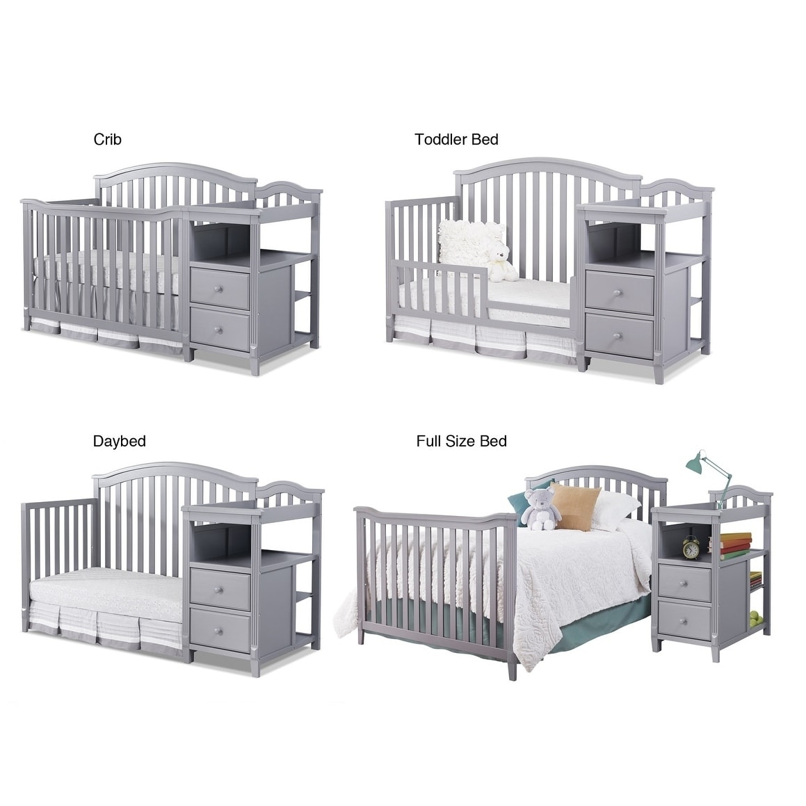 all in one crib and changing table