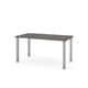 preview thumbnail 3 of 12, Bestar 30" x 60" Table with square metal legs Bark Gray
