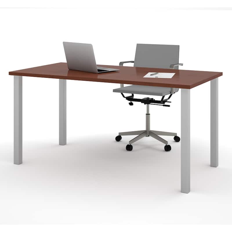 Bestar 30" x 60" Table with square metal legs