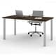 preview thumbnail 10 of 12, Bestar 30" x 60" Table with square metal legs