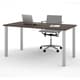 preview thumbnail 8 of 12, Bestar 30" x 60" Table with square metal legs Antigua