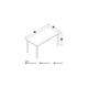 preview thumbnail 11 of 12, Bestar 30" x 60" Table with square metal legs