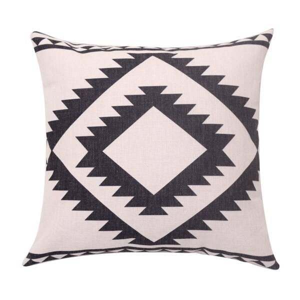 Square Linen Cushion Cover for Sofa Couch Farmhouse Outdoor