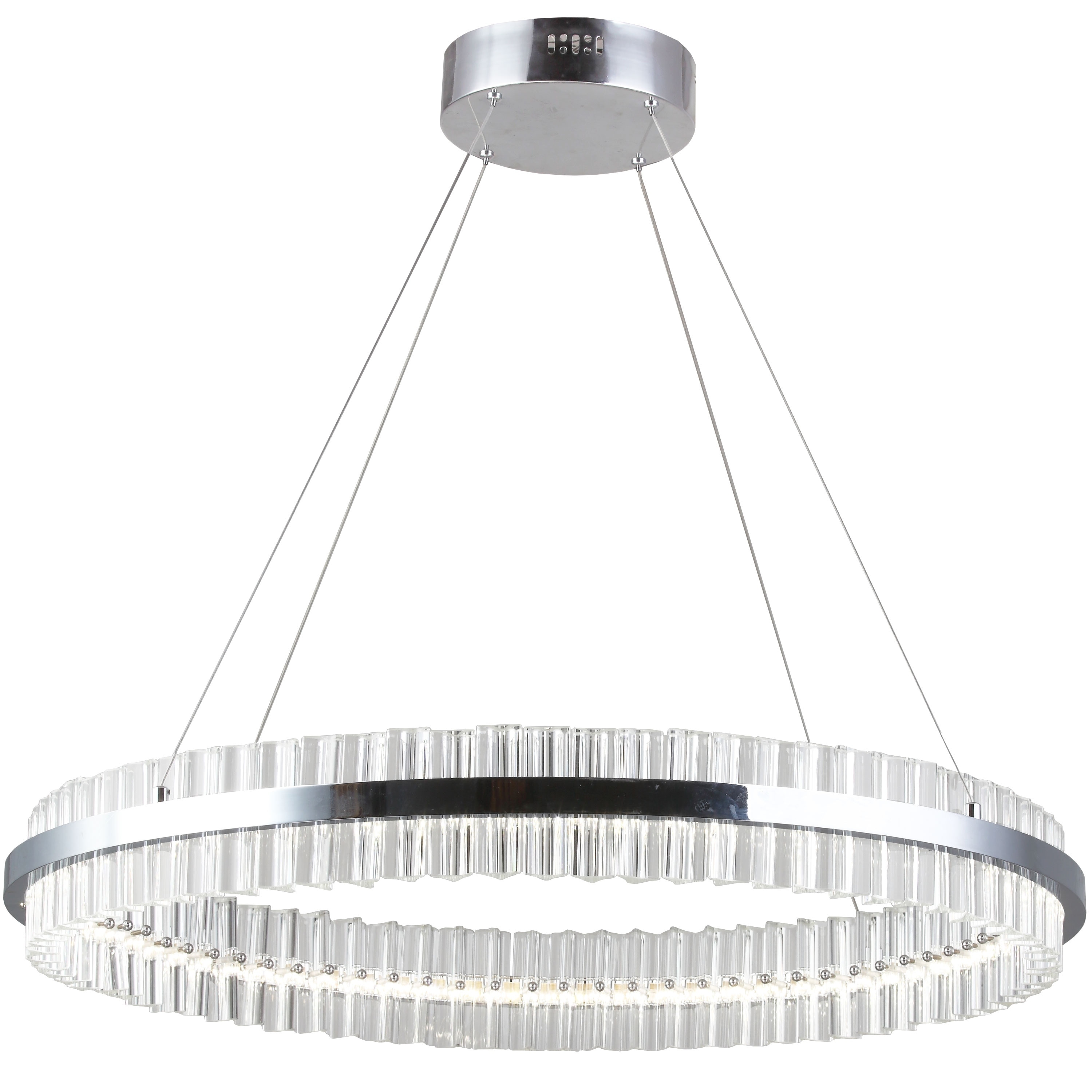 44W LED Chandelier, Polished Chrome Finish (Less than 60 Watts) - Chandeliers For Bedrooms by Overstock.com