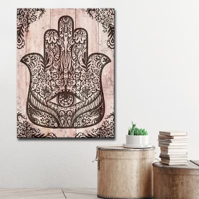 Olivia Rose 'Hamsa Hand II' Inspirational Canvas Wall Art