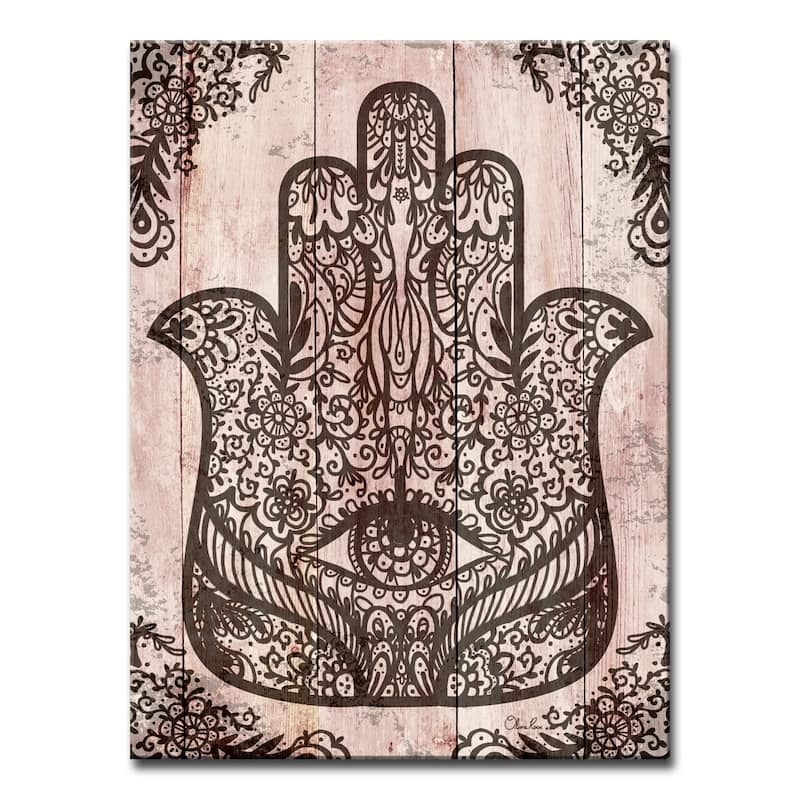 Olivia Rose 'Hamsa Hand II' Inspirational Canvas Wall Art