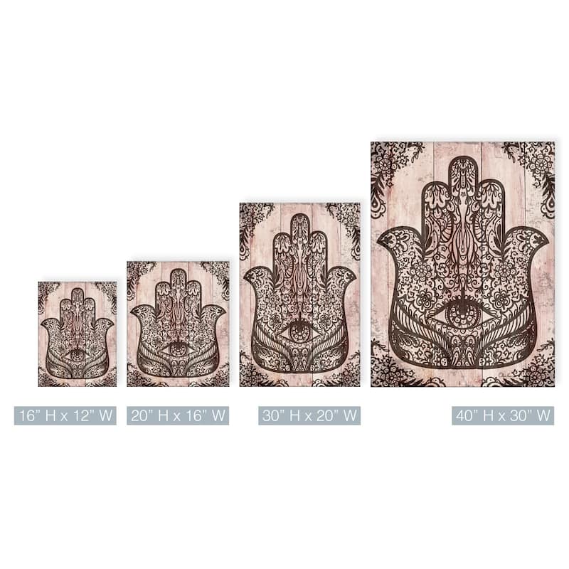 Olivia Rose 'Hamsa Hand II' Inspirational Canvas Wall Art