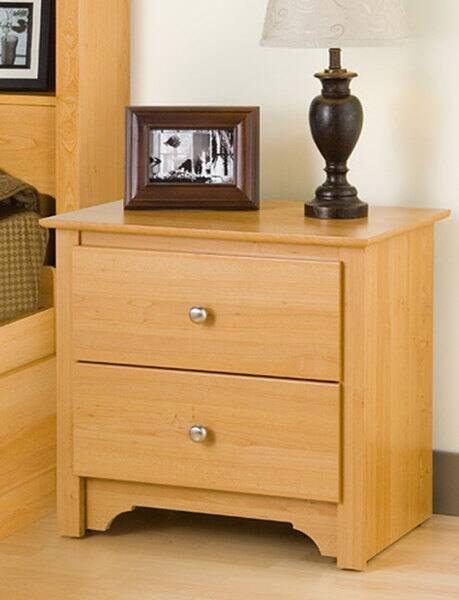 Shop Montego Maple 2 Drawer Nightstand Overstock 2207081