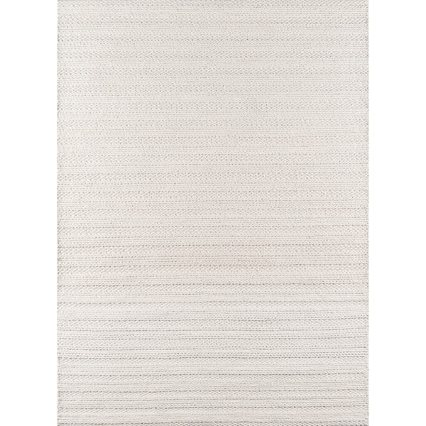 Momeni Andes Wool and Viscose Area Rug 3' X 5' Ivory 