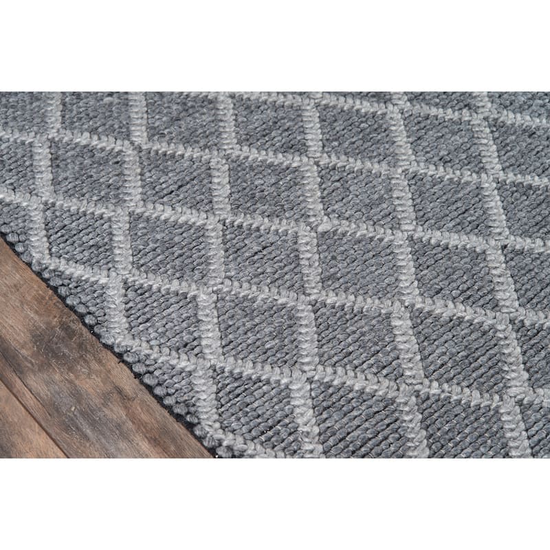 Momeni Andes Hand-woven Wool and Viscose Trellis Area Rug