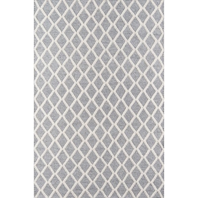 Momeni Andes Hand-woven Wool and Viscose Trellis Area Rug