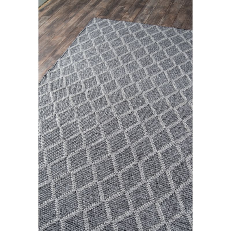 Momeni Andes Hand-woven Wool and Viscose Trellis Area Rug