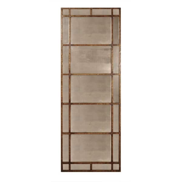 slide 2 of 2, Uttermost Avidan Antique Gold Leaf Mirror