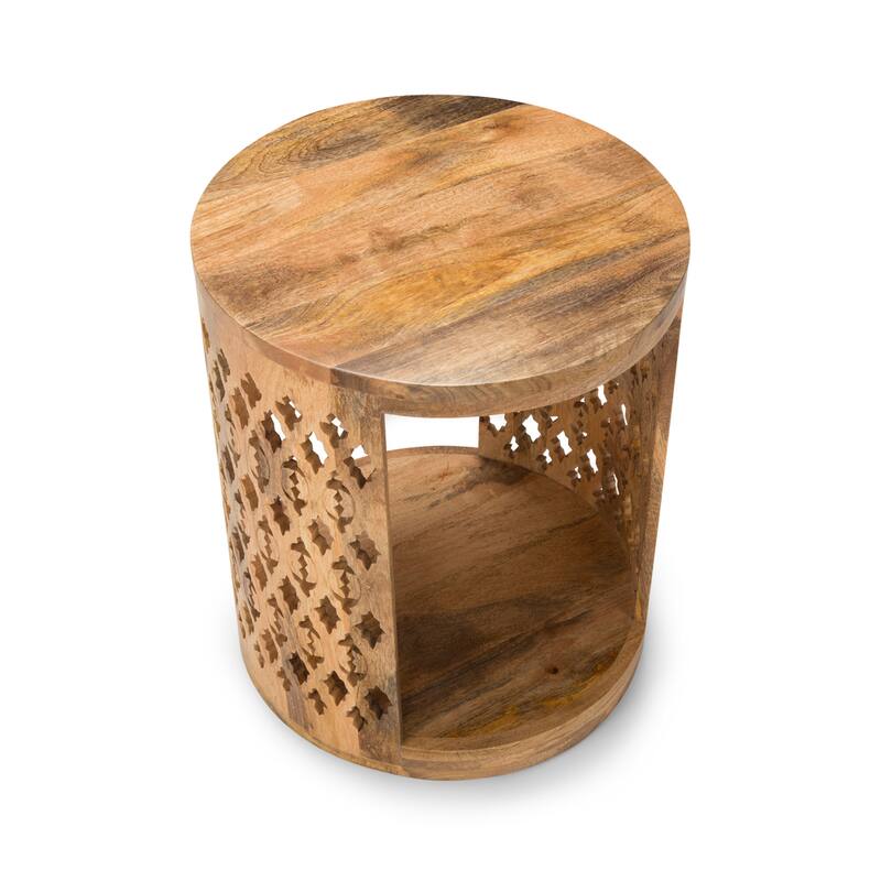 Steve Silver Brody Mango Wood Round End Table
