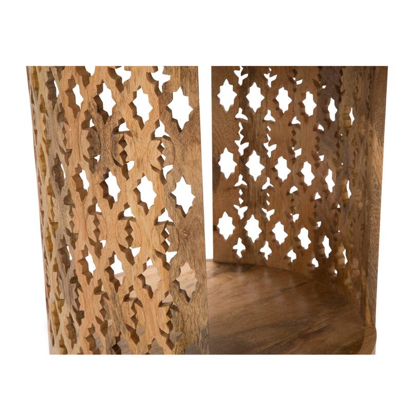 Steve Silver Brody Mango Wood Round End Table