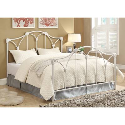 Scarlett Traditional White Metal Bed