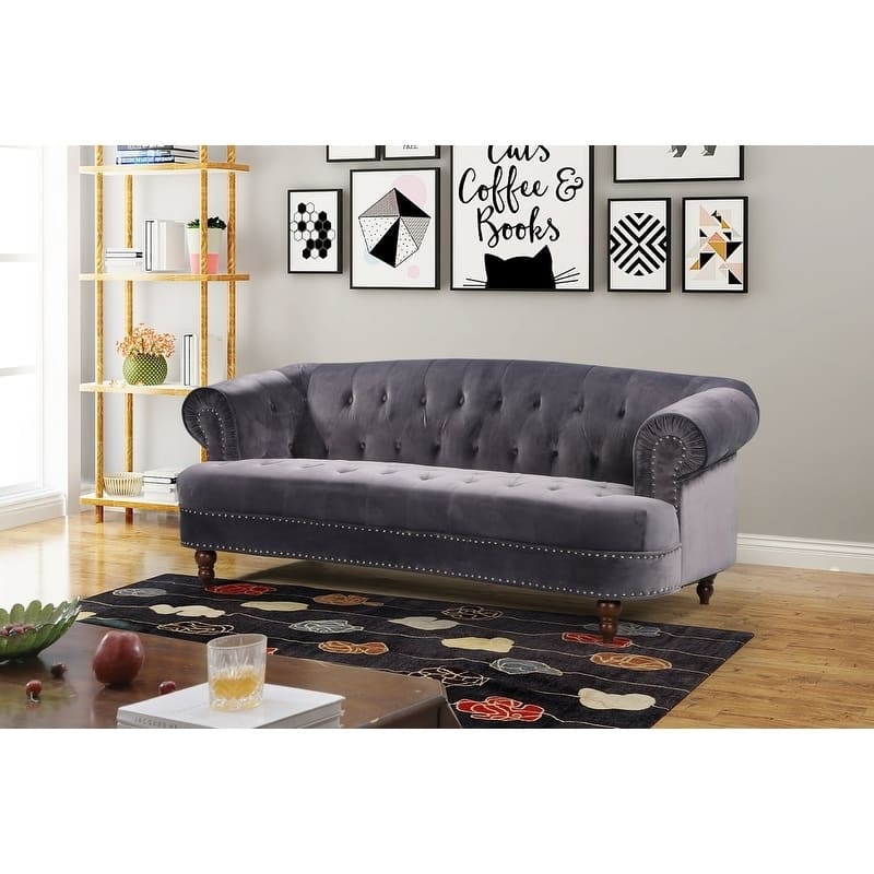 Walnut Chesterfield Sofa