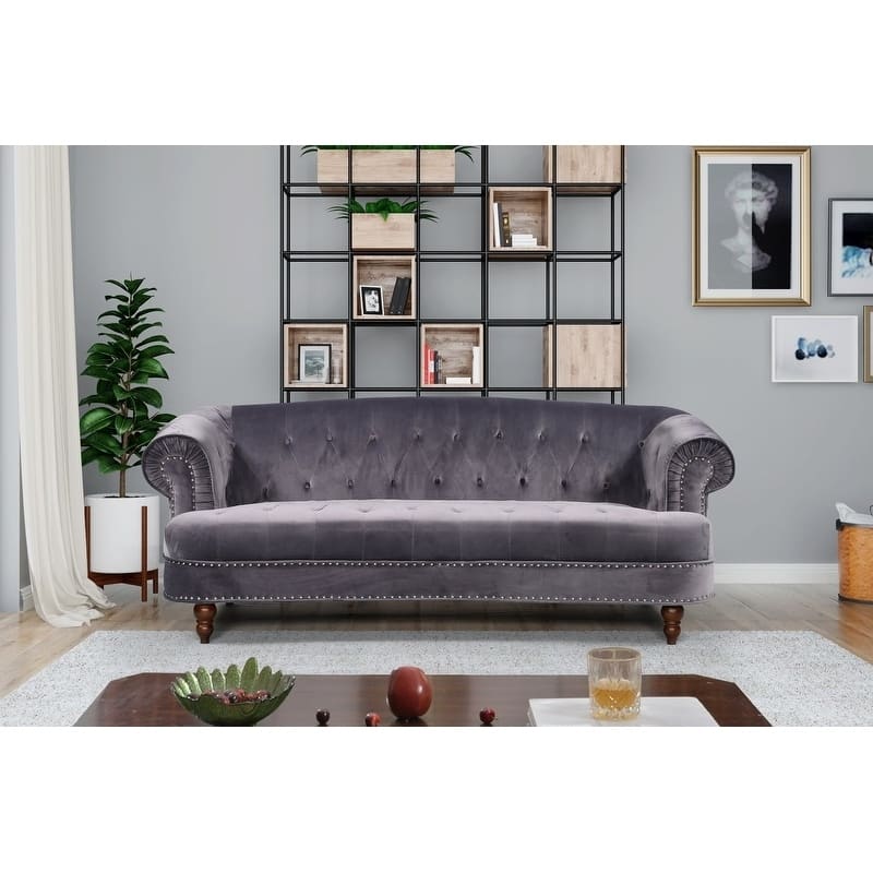 Walnut Chesterfield Sofa