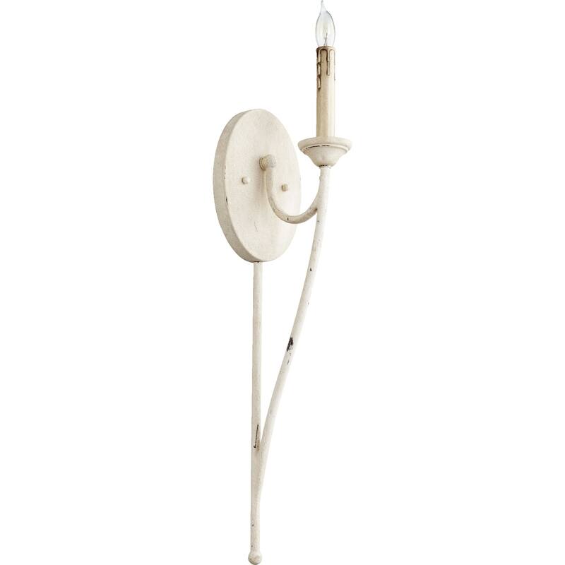 Brooks 1-light Candle Wall Light - White