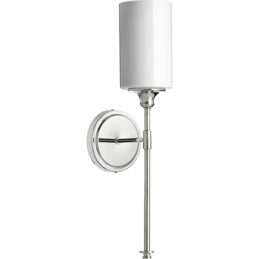 Celeste Polished Nickel and Opal 1-light Wall Light