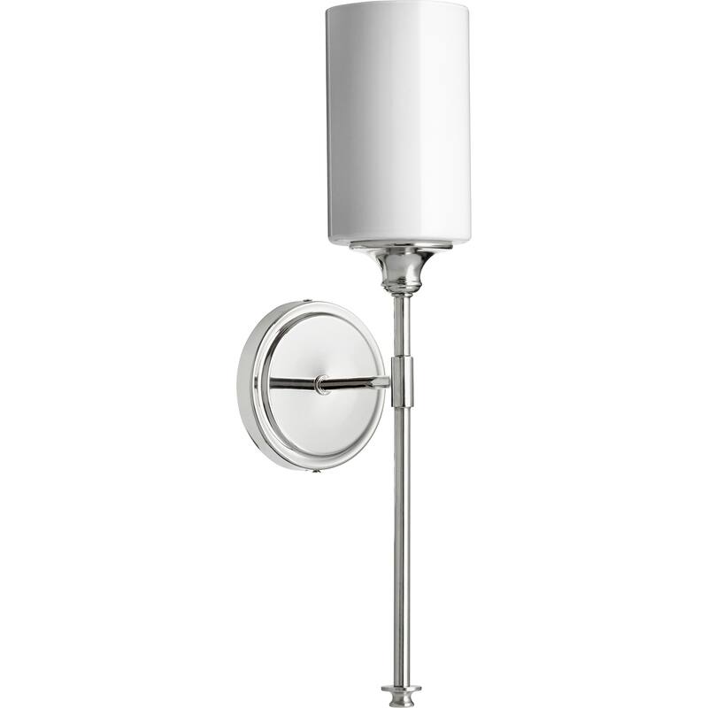 Celeste Polished Nickel and Opal 1-light Wall Light