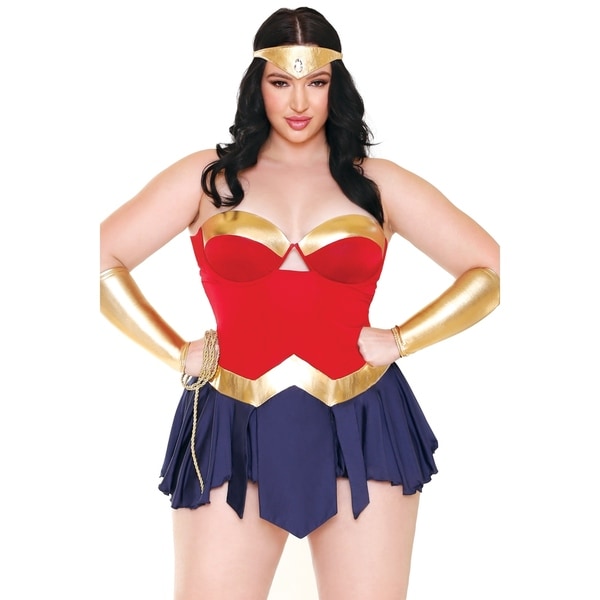 Shop Fantasy Lingerie Plus Size Super Costume Set - Free Shipping On