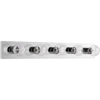 Chrome 5-light Vanity Lighting