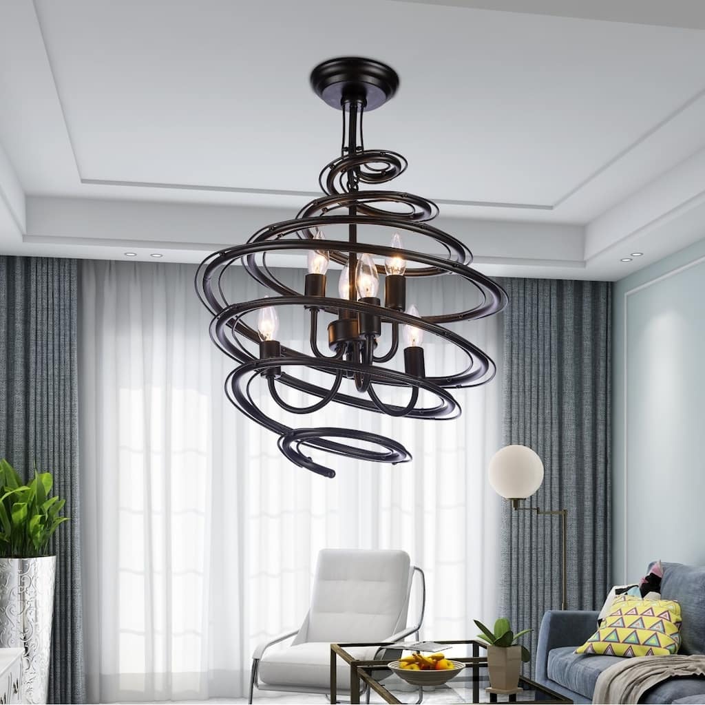 Albertus Black 6-Light Pendant