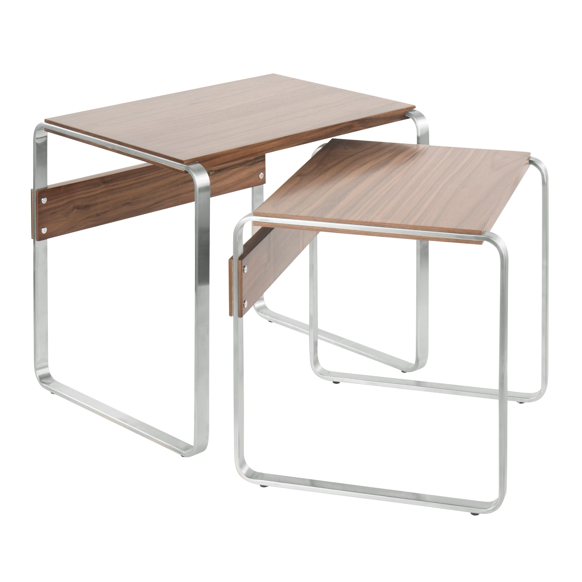 Tea Side Mid-Century Modern Nesting Tables (Set of 2)