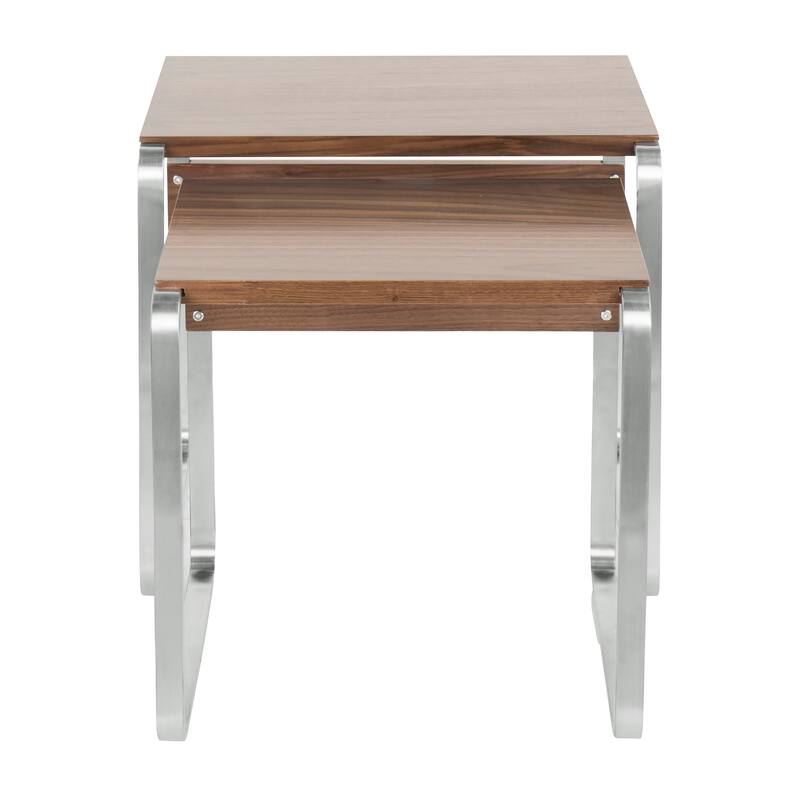 Tea Side Mid-Century Modern Nesting Tables (Set of 2)