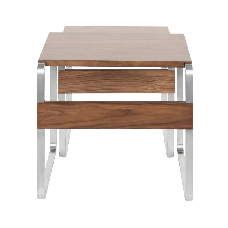 Tea Side Mid-Century Modern Nesting Tables (Set of 2)