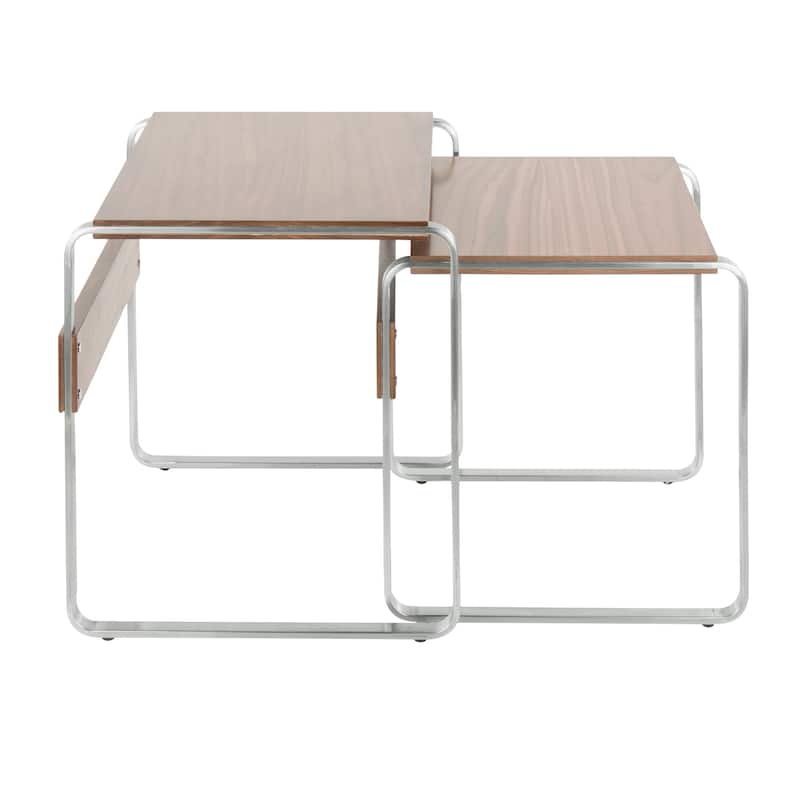 Tea Side Mid-Century Modern Nesting Tables (Set of 2)