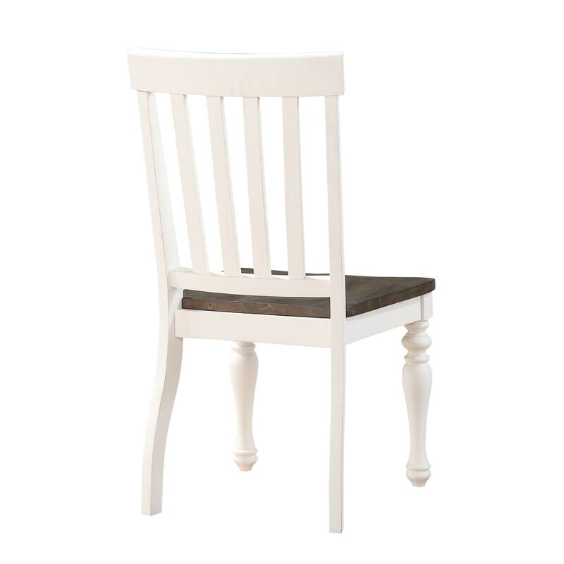 Steve Silver Jillian Farmhouse Two-Tone Side Chair, Set of 2