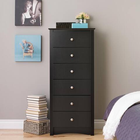 Broadway Black 6 Drawer Lingerie Chest By Coupon On Patio