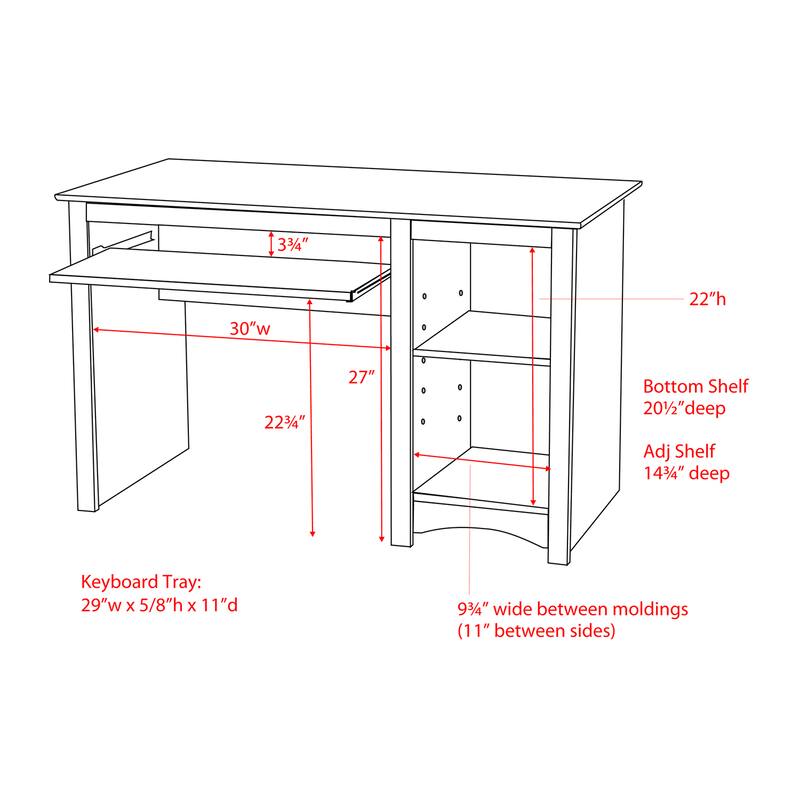 Broadway Black Computer Desk