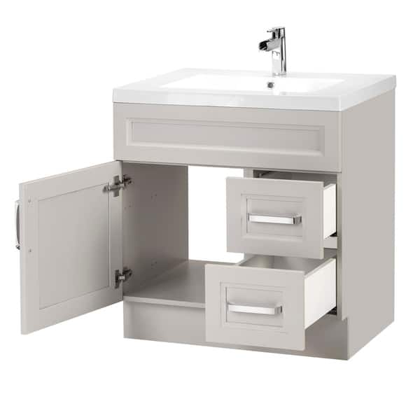 Urban Collection 30" Bathroom Vanity 1 Door 2 Drawers Right Hand With