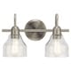 preview thumbnail 1 of 2, Kichler Lighting Avery 2-light Brushed Nickel Bath Vanity Fixture