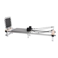 AeroPilates Precision Series Reformer 610 with Cardio Rebounder - Grey/White